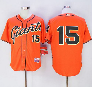 Giants #15 Bruce Bochy Orange Alternate Cool Base Stitched MLB Jersey Giants #15 Bruce Bochy Orange Alternate Cool Base Stitched MLB Jersey