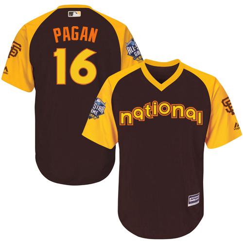 Giants #16 Angel Pagan Brown 2016 All-Star National League Stitched Youth MLB Jersey Giants #16 Angel Pagan Brown 2016 All-Star National League Stitched Youth MLB Jersey