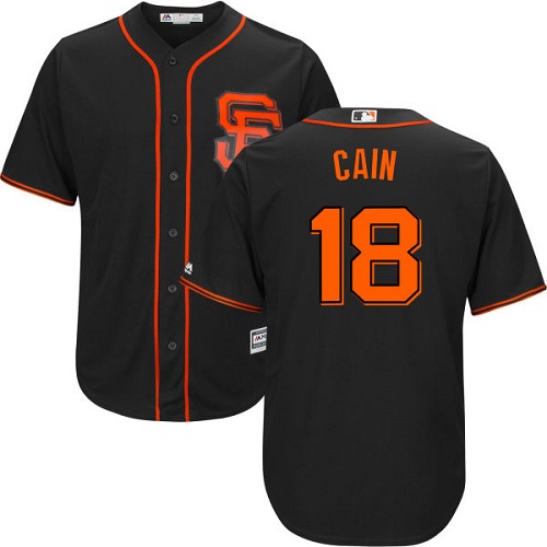 Giants #18 Matt Cain Black Alternate Cool Base Stitched Youth MLB Jersey Giants #18 Matt Cain Black Alternate Cool Base Stitched Youth MLB Jersey