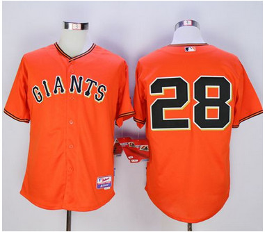 Giants #28 Buster Posey Orange Old Style Giants Stitched MLB Jersey Giants #28 Buster Posey Orange Old Style Giants Stitched MLB Jersey