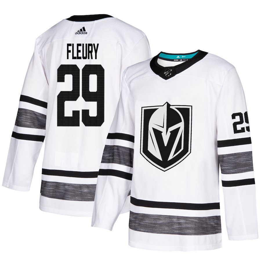 Golden Knights #29 Marc-Andre Fleury White Authentic 2019 All-Star Stitched Youth Hockey Jersey