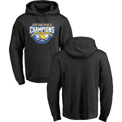Golden State Warriors 2017 NBA Champions Black Men's Pullover Hoodie2