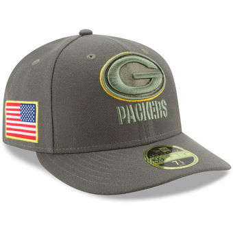 Green Bay Packers 2017 Salute To Service Low Profile Fitted Hat – Olive
