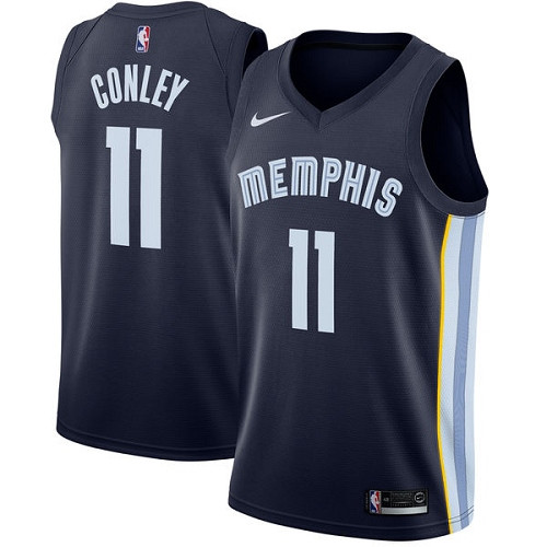 Grizzlies #11 Mike Conley Navy Blue Youth Basketball Swingman Icon Edition Jersey