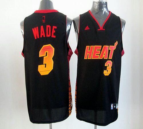 Heat #3 Dwyane Wade Black Stitched NBA Vibe Jersey Heat #3 Dwyane Wade Black Stitched NBA Vibe Jersey