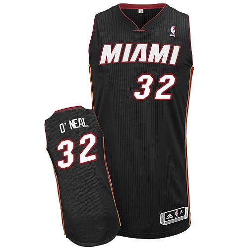 Heat #32 Shaquille O'Neal Black Throwback Stitched NBA Jersey Heat #32 Shaquille O'Neal Black Throwback Stitched NBA Jersey