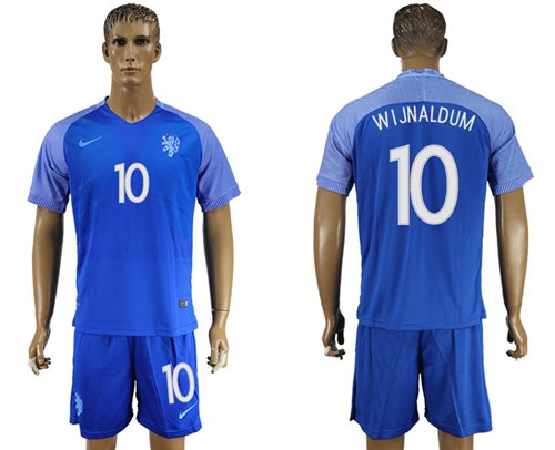 Holland #10 Wijnaldum Away Soccer Country Jersey Holland #10 Wijnaldum Away Soccer Country Jersey