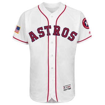 Houston Astros Majestic Fashion Stars & Stripes FlexBase Jersey - White