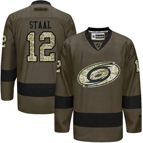 Hurricanes #12 Eric Staal Green Salute to Service Stitched NHL Jersey Hurricanes #12 Eric Staal Green Salute to Service Stitched NHL Jersey