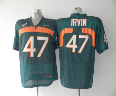 Hurricanes #47 Michael Irvin Green Stitched NCAA Jerseys Hurricanes #47 Michael Irvin Green Stitched NCAA Jerseys