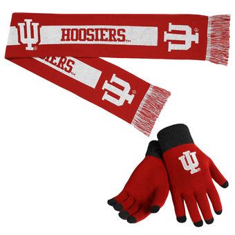 Indiana Hoosiers Gloves & Scarf Set