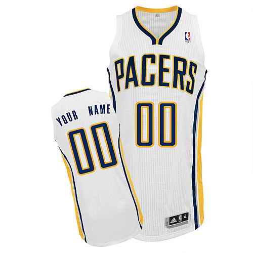 Indiana Pacers Custom White Home Jersey