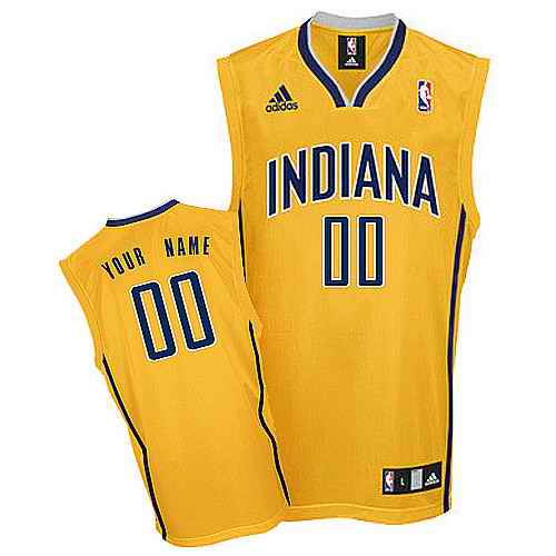 Indiana Pacers Youth Custom Yellow Jersey