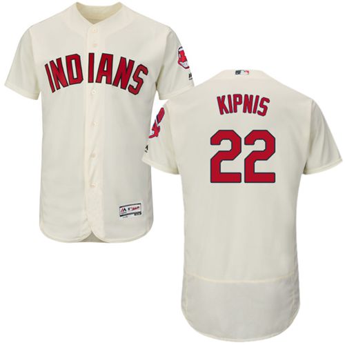 Indians #22 Jason Kipnis Cream Flexbase Authentic Collection Stitched MLB Jersey Indians #22 Jason Kipnis Cream Flexbase Authentic Collection Stitched MLB Jersey