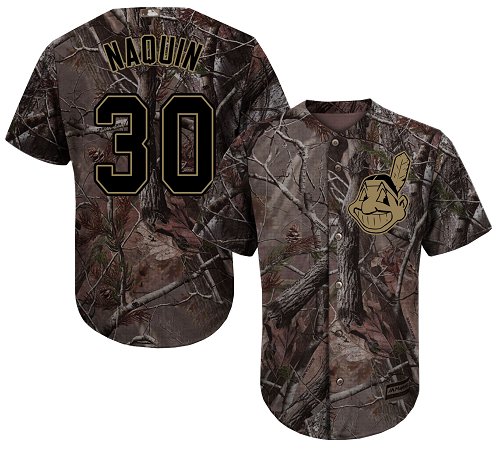Indians #30 Tyler Naquin Camo Realtree Collection Cool Base Stitched Baseball Jersey Indians #30 Tyler Naquin Camo Realtree Collection Cool Base Stitched Baseball Jersey