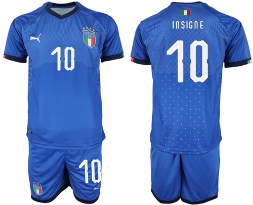 Italy #10 Insigne Home Soccer Country Jersey Italy #10 Insigne Home Soccer Country Jersey