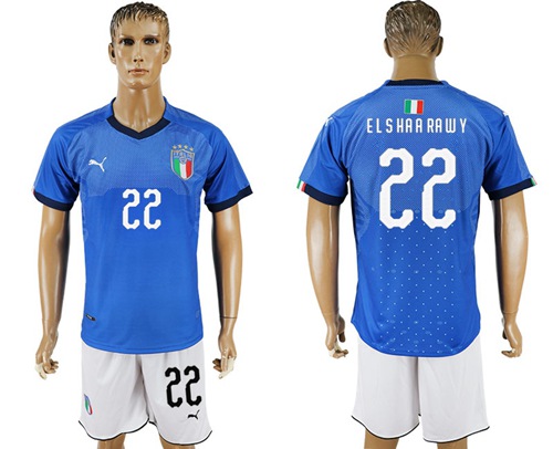 Italy #22 Elshaa Rawy Home Soccer Country Jersey Italy #22 Elshaa Rawy Home Soccer Country Jersey