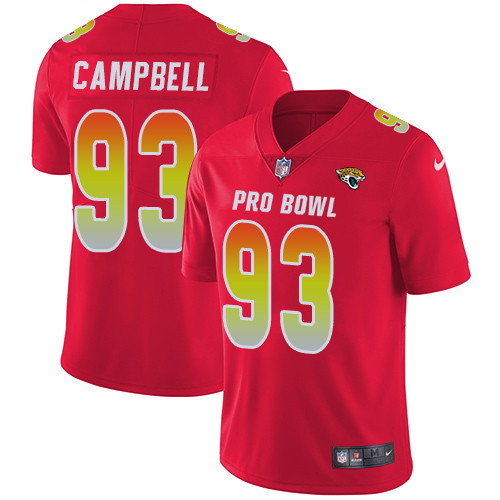 Jaguars #93 Calais Campbell Red Youth Stitched Football Limited AFC 2019 Pro Bowl Jersey Jaguars #93 Calais Campbell Red Youth Stitched Football Limited AFC 2019 Pro Bowl Jersey