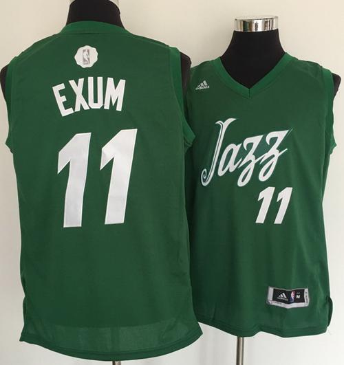 Jazz #11 Dante Exum Green 2016-2017 Christmas Day Stitched NBA Jersey Jazz #11 Dante Exum Green 2016-2017 Christmas Day Stitched NBA Jersey