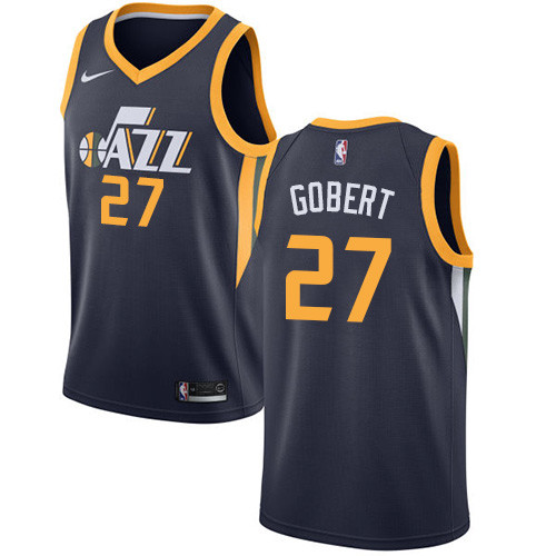 Jazz #27 Rudy Gobert Navy Youth Basketball Swingman Icon Edition Jersey
