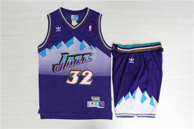 Jazz 32 Karl Malone Purple Hardwood Classics Jersey(With Shorts) Jazz 32 Karl Malone Purple Hardwood Classics Jersey(With Shorts)