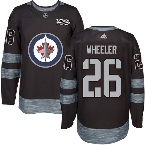 Jets #26 Blake Wheeler Black 1917-2017 100th Anniversary Stitched NHL Jersey Jets #26 Blake Wheeler Black 1917-2017 100th Anniversary Stitched NHL Jersey