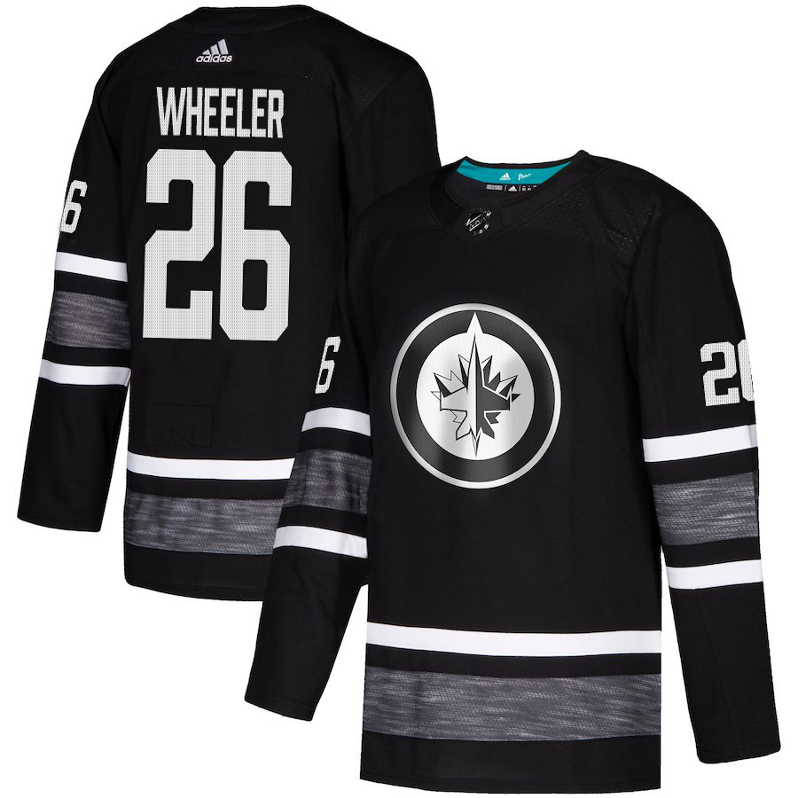 Jets #26 Blake Wheeler Black Authentic 2019 All-Star Stitched Youth Hockey Jersey