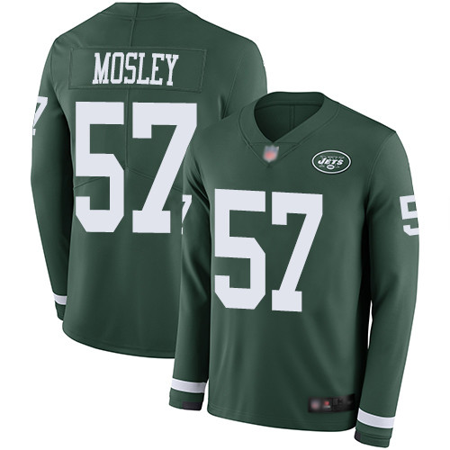 Jets #57 C.J. Mosley Green Team Color Youth Stitched Football Limited Therma Long Sleeve Jersey Jets #57 C.J. Mosley Green Team Color Youth Stitched Football Limited Therma Long Sleeve Jersey
