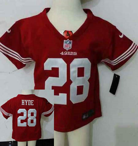 Kids Carlos Hyde San Francisco 49ers #28 Red Nike Jersey Kids Carlos Hyde San Francisco 49ers #28 Red Nike Jersey