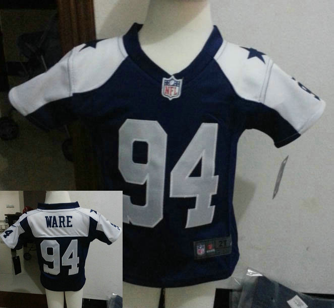 Kids DeMarcus Ware Dallas Cowboys #94 Navy Blue Thankgivings Nike Game Jersey