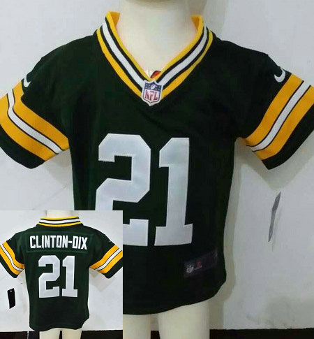 Kids Ha Ha Clinton-Dix Green Bay Packers #21 Green Nike Jersey