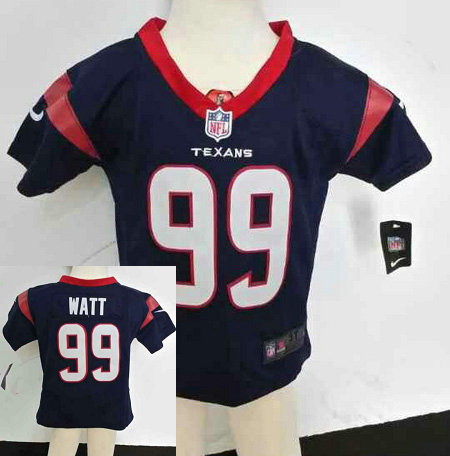 Kids J.J. Watt Houston Texans #99 Blue Nike Jersey