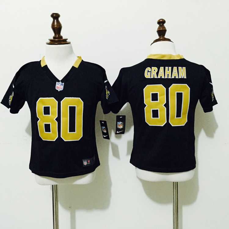 Kids Jimmy Graham New Orleans Saints #80 Black Stitched Game Nike Jersey Kids Jimmy Graham New Orleans Saints #80 Black Stitched Game Nike Jersey