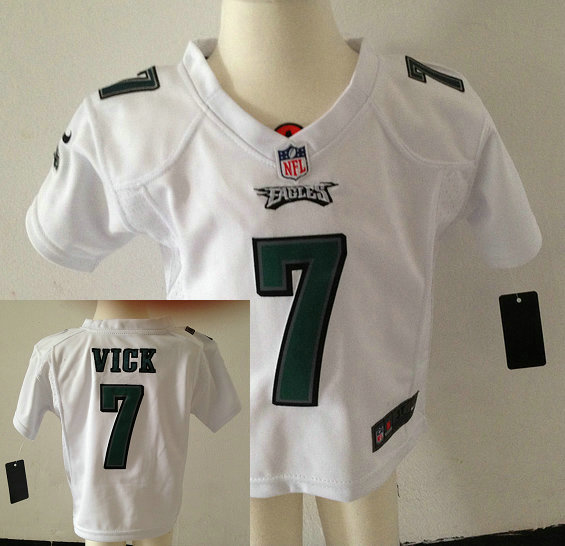 Kids Michael Vick Philadelphia Eagles #7 White Stitched Nike Jersey Kids Michael Vick Philadelphia Eagles #7 White Stitched Nike Jersey