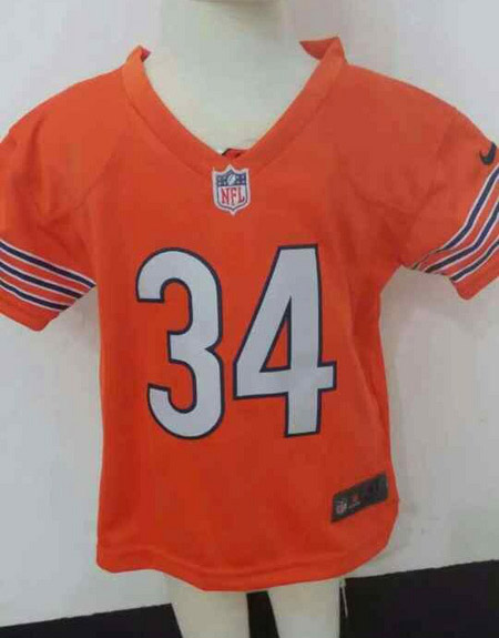 Kids Walter Payton Chicago Bears #34 Orange Nike Jersey