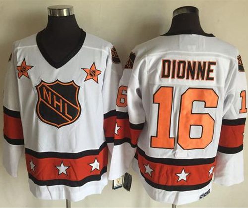 Kings #16 Marcel Dionne White Orange All Star CCM Throwback Stitched NHL Jersey Kings #16 Marcel Dionne White Orange All Star CCM Throwback Stitched NHL Jersey
