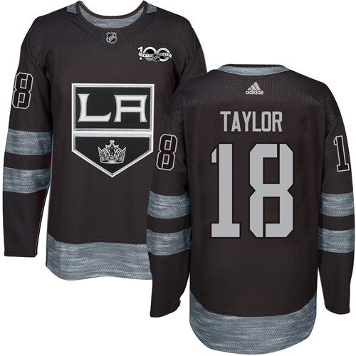 Kings #18 Dave Taylor Black 1917-2017 100th Anniversary Stitched NHL Jersey Kings #18 Dave Taylor Black 1917-2017 100th Anniversary Stitched NHL Jersey