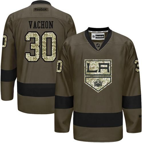 Kings #30 Rogie Vachon Green Salute to Service Stitched NHL Jersey Kings #30 Rogie Vachon Green Salute to Service Stitched NHL Jersey