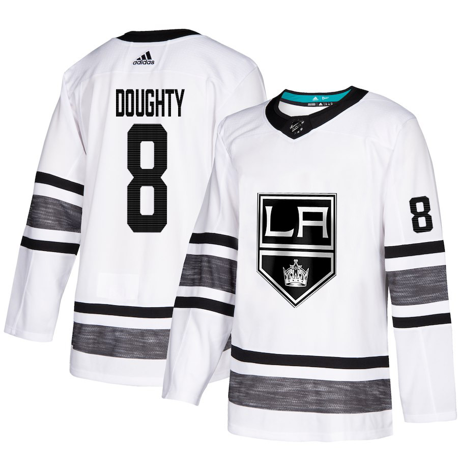 Kings #8 Drew Doughty White Authentic 2019 All-Star Stitched Youth Hockey Jersey