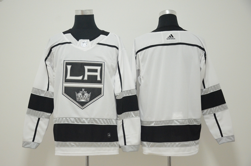 Youth KYouth ings Blank White Adidas Jersey