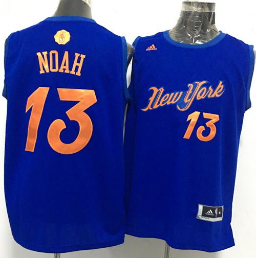 Knicks #13 Joakim Noah Blue 2016-2017 Christmas Day Stitched NBA Jersey Knicks #13 Joakim Noah Blue 2016-2017 Christmas Day Stitched NBA Jersey