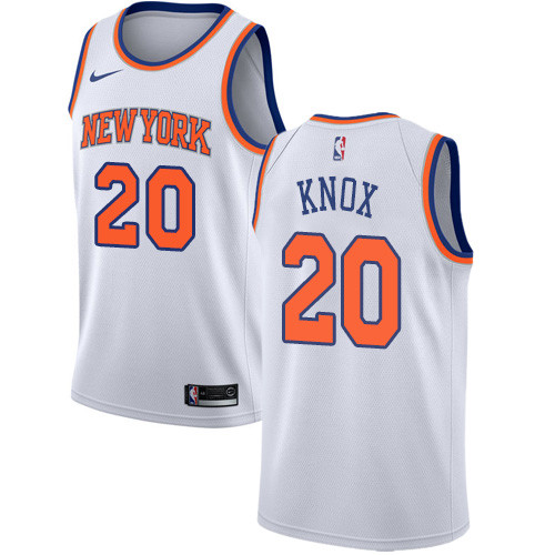 Knicks #20 Kevin Knox White Youth Basketball Swingman Association Edition Jersey Knicks #20 Kevin Knox White Youth Basketball Swingman Association Edition Jersey