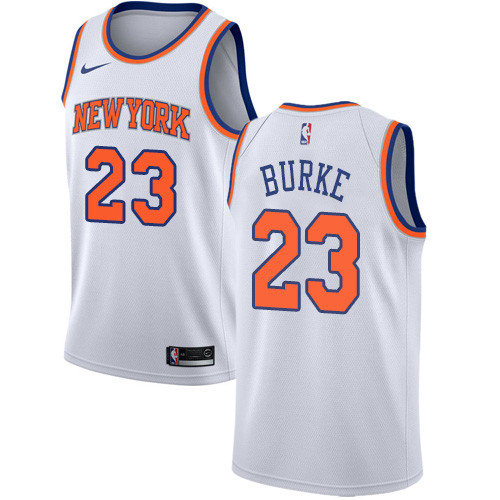 Knicks #23 Trey Burke White Youth Basketball Swingman Association Edition Jersey Knicks #23 Trey Burke White Youth Basketball Swingman Association Edition Jersey