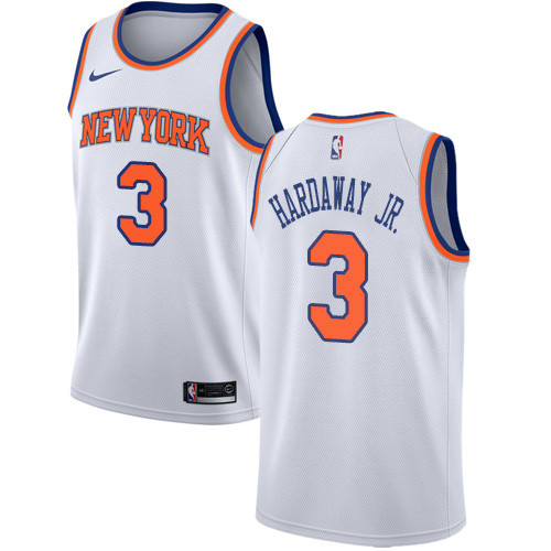 Knicks #3 Tim Hardaway Jr. White Women's Basketball Swingman Association Edition Jersey