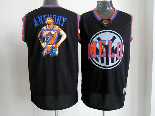 Knicks #7 Carmelo Anthony Black Notorious Stitched NBA Jersey Knicks #7 Carmelo Anthony Black Notorious Stitched NBA Jersey