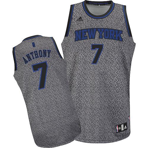 Knicks #7 Carmelo Anthony Grey Static Fashion Stitched NBA Jersey Knicks #7 Carmelo Anthony Grey Static Fashion Stitched NBA Jersey