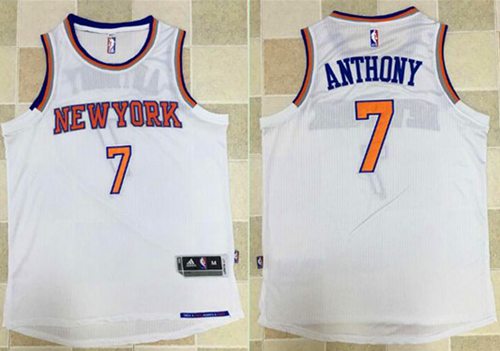 Knicks #7 Carmelo Anthony White Revolution 30 Stitched NBA Jersey Knicks #7 Carmelo Anthony White Revolution 30 Stitched NBA Jersey