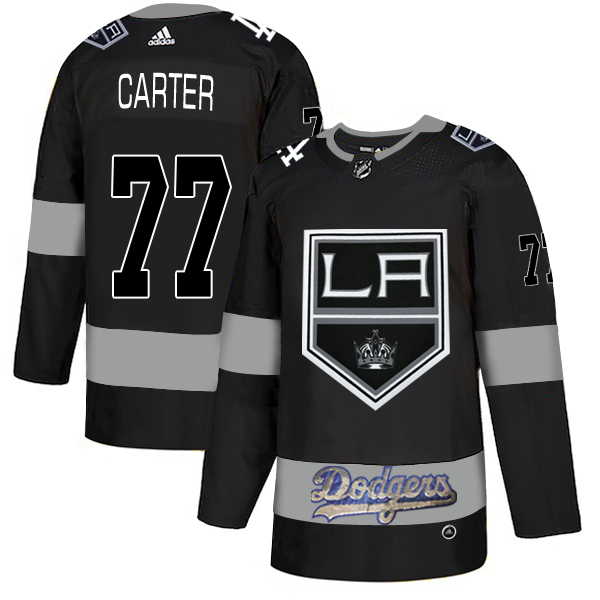 LA Kings With Dodgers 77 Jeff Carter Black Adidas Jersey LA Kings With Dodgers 77 Jeff Carter Black Adidas Jersey