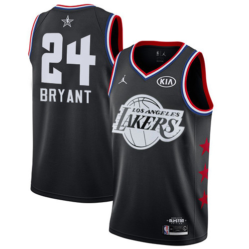 Lakers #24 Kobe Bryant Black Women's Basketball Jordan Swingman 2019 All-Star Game Jersey