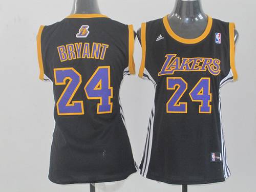 Lakers #24 Kobe Bryant Black Women Fashion Stitched NBA Jersey Lakers #24 Kobe Bryant Black Women Fashion Stitched NBA Jersey